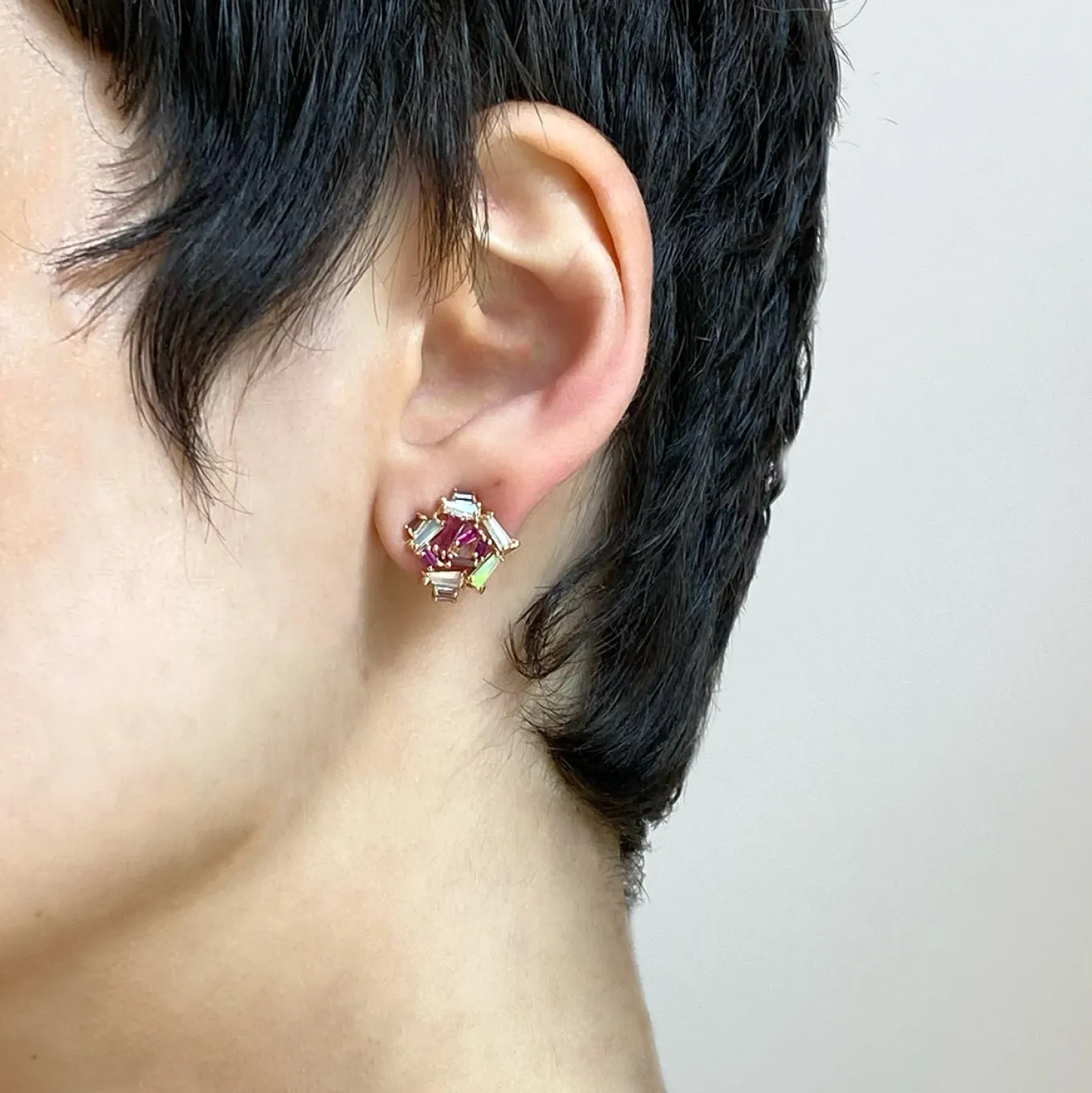 petite_rose_studs__ruby_s_1.webp Petite Rose Studs - Ruby, Spinel & Rubellite