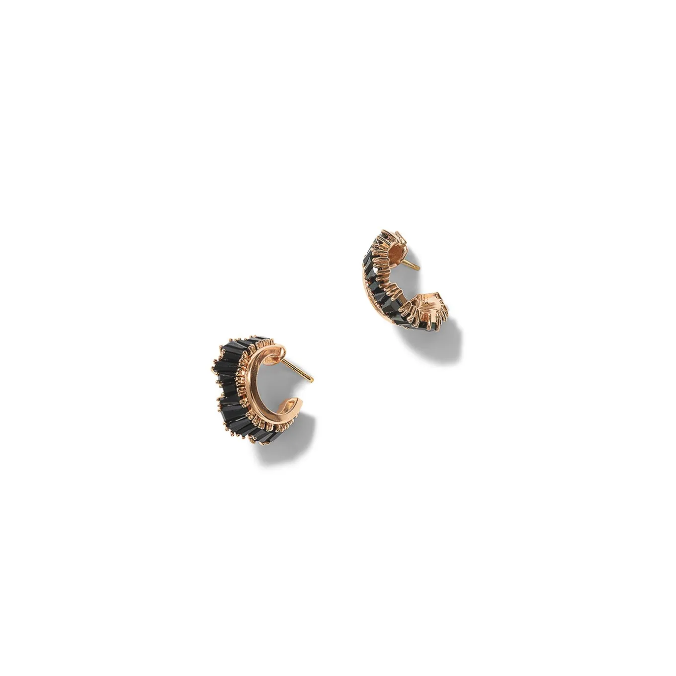 petite_ruched_hoops__blac_0.webp Petite Ruched Hoops - Black Spinel