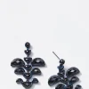 Phoenix Earrings - Black Spinel