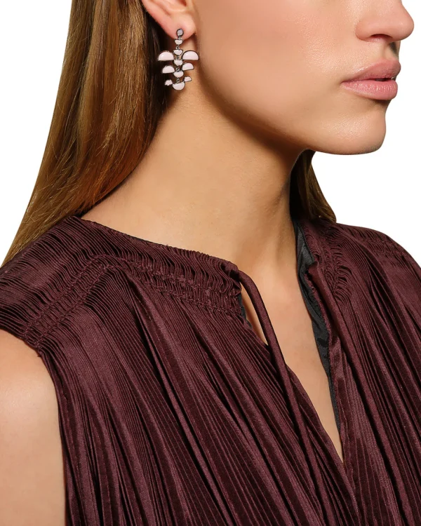 Phoenix Earrings - Pink Opal