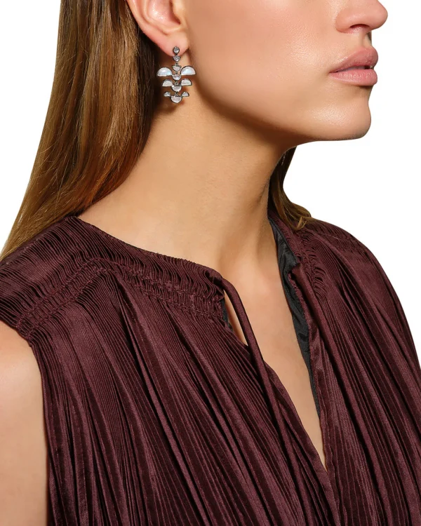 Phoenix Earrings - Rainbow Moonstone