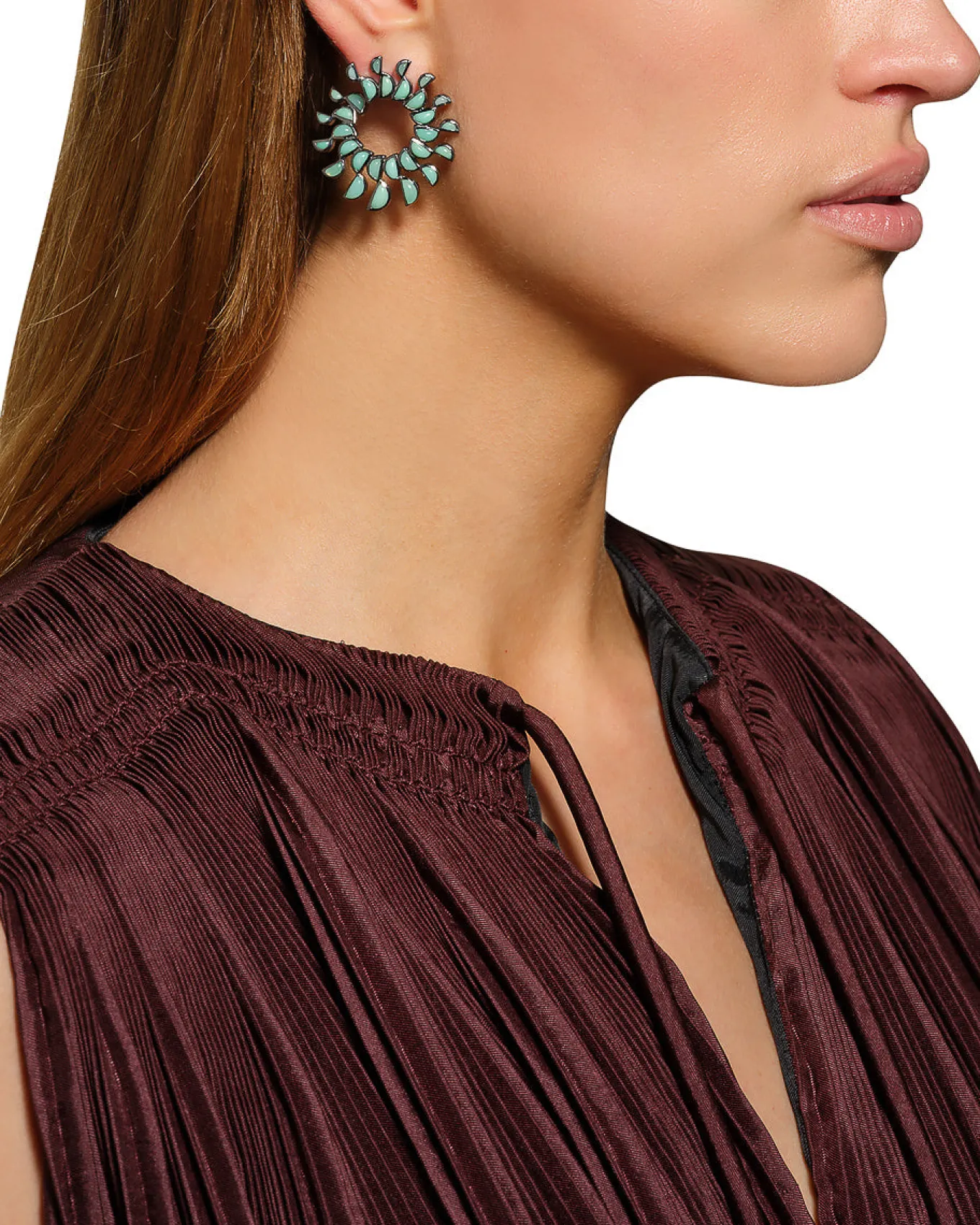 pinwheel_earrings__chryso_2.webp Pinwheel Earrings - Chrysoprase