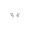 Pleat Earrings - Diamond