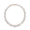 Pleated Rivière Necklace - Rainbow Moonstone