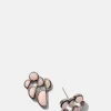 Prawn Earrings - Pink Opal