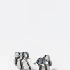 Prawn Earrings - Rainbow Moonstone
