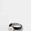 Push Pin Solitaire Ring - Pearl