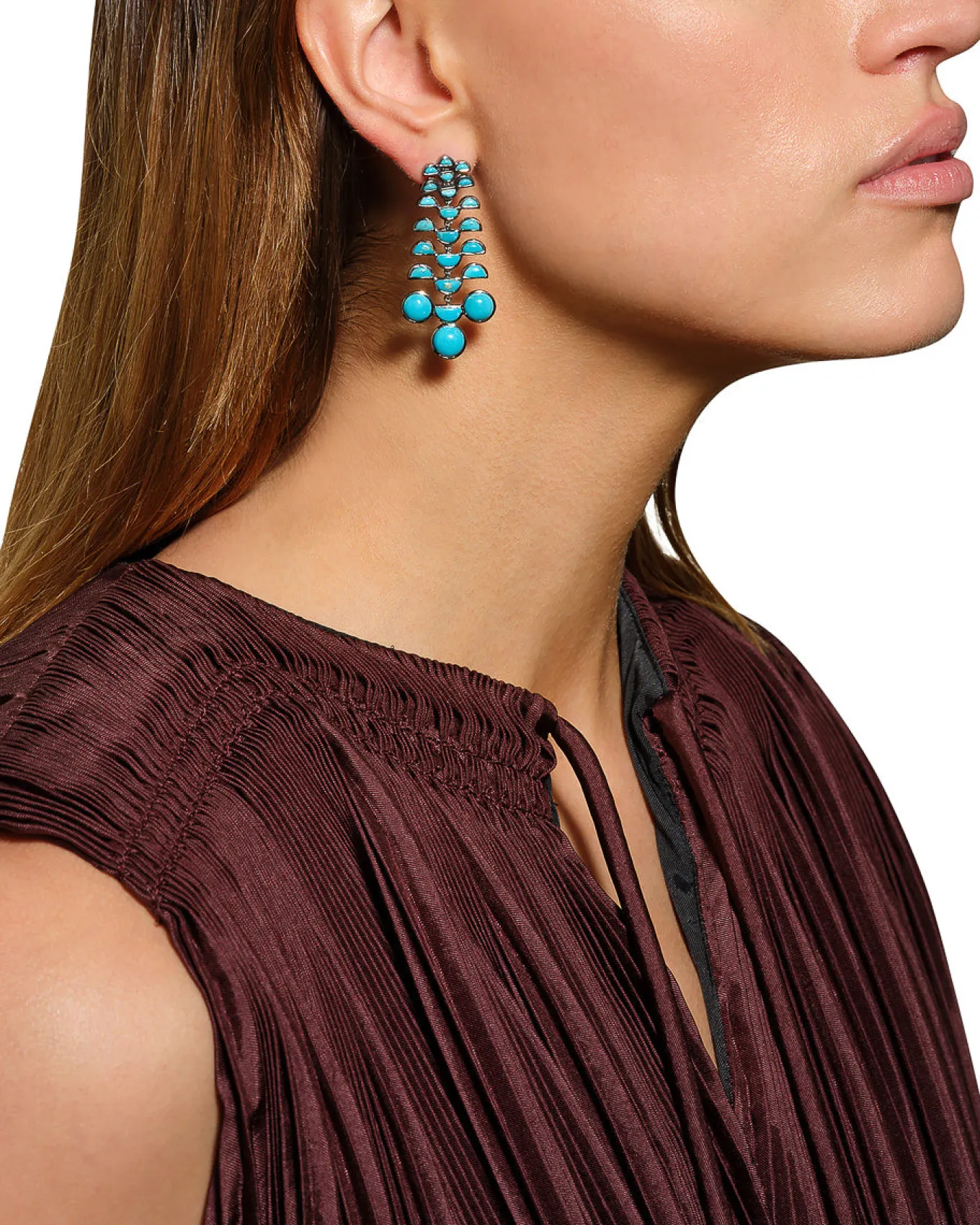 reptile_girandole_earring_2.webp Reptile Girandole Earrings - Turquoise