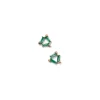 Rosette Earrings - Emerald