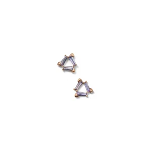 Rosette Earrings - Tanzanite
