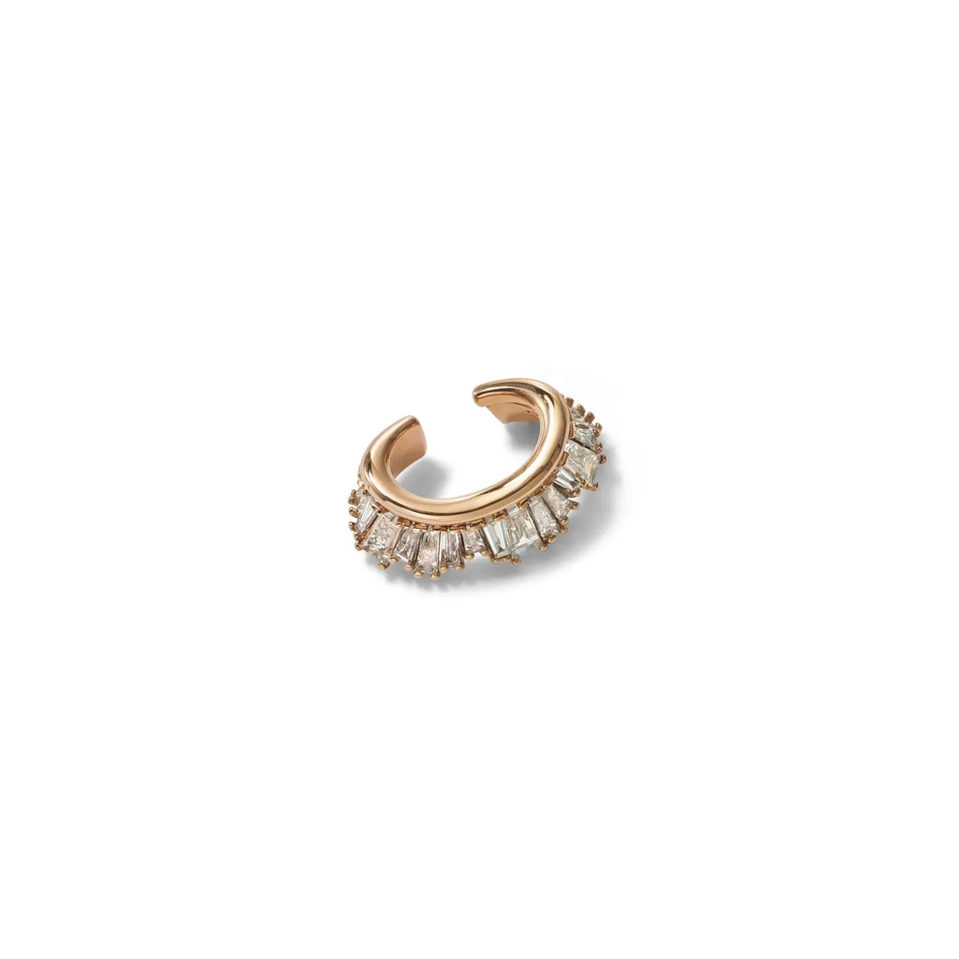 ruched_ear_cuff__diamond_3.webp Ruched Ear Cuff - Diamond