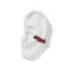Ruched Ear Cuff - Ruby