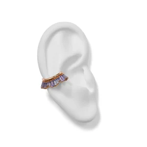 Ruched Ear Cuff - Tanzanite