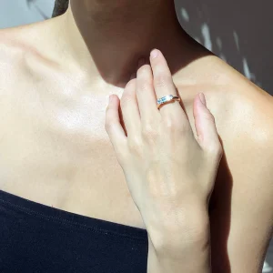 Seed Ring - Aquamarine
