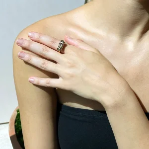 Seed Ring - Bi-color Tourmaline