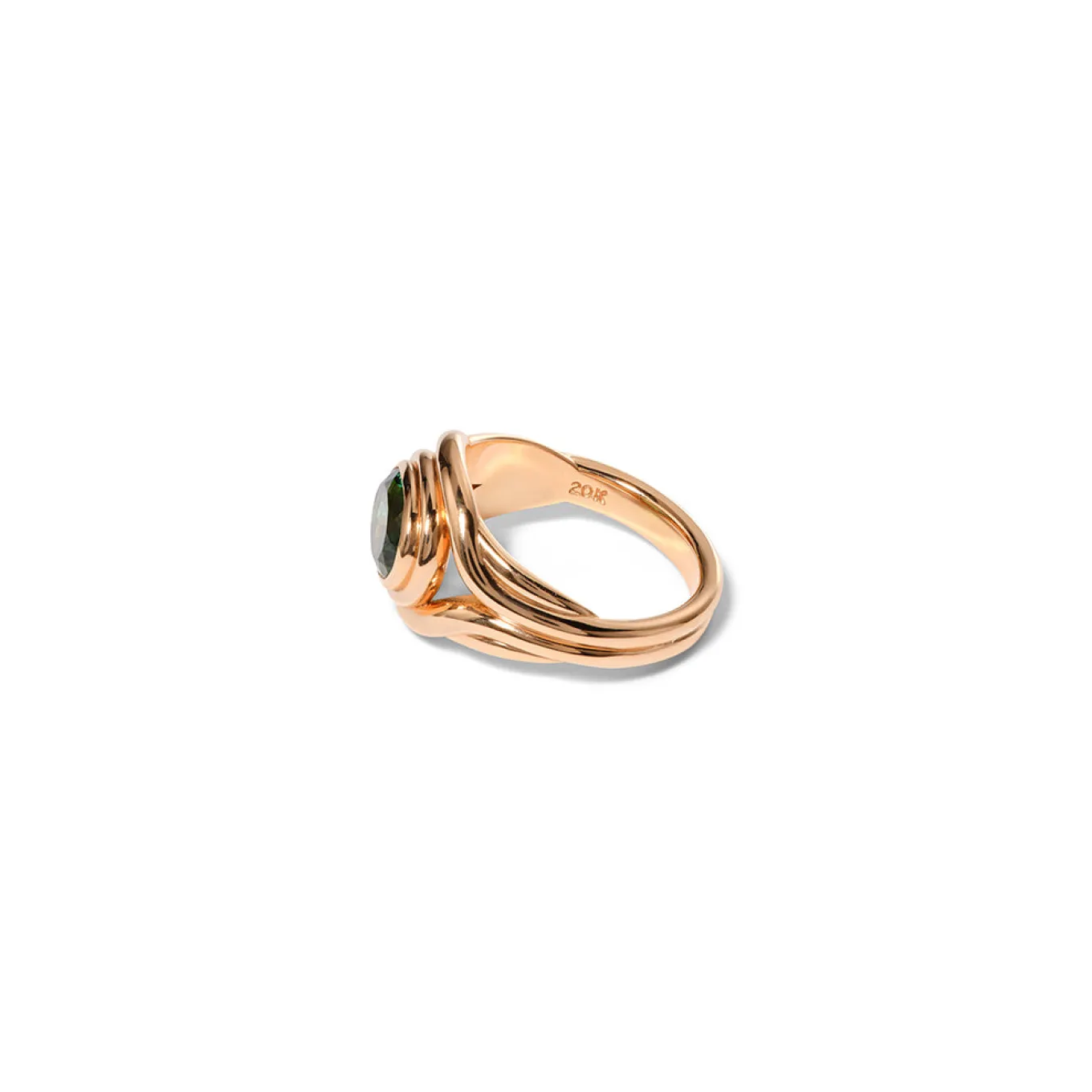 seed_signet_ring__emerald_1.webp Seed Signet Ring - Emerald Blue Tourmaline
