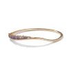 Side Ruched Cuff Bracelet - Tanzanite