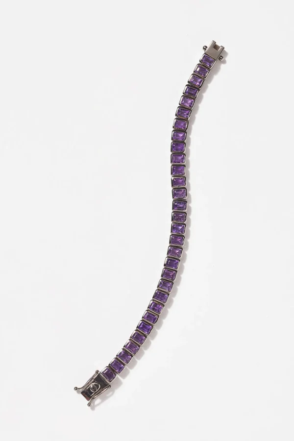 Small Deco-Tile Bracelet - Amethyst