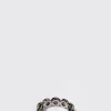 Small Dot Eternity Band - Black Sheen Moonstone