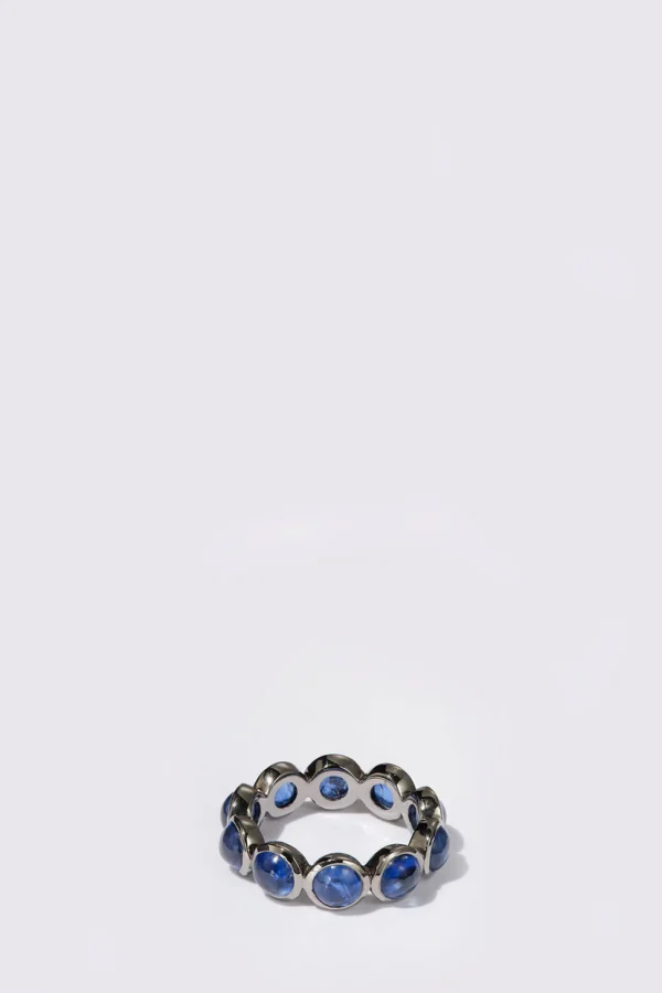 Small Dot Eternity Band - Blue Kyanite
