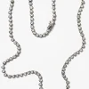 Small Dot Opera Necklace - White Zircon