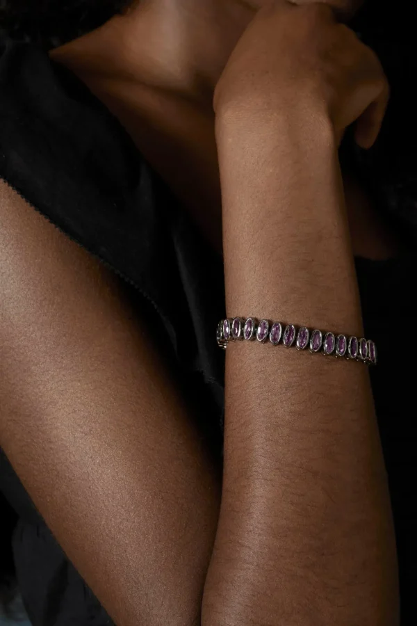 Small Elliptic Bracelet - Rose of France