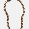Small Elliptic Rivière Necklace - Tiger's Eye