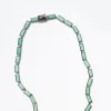 Small Linear Baguette Tile Rivière Necklace - Chrysoprase