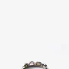 Small Scallop Band Ring - Multi Tourmaline