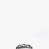 Small Scallop Band Ring - Rainbow Moonstone