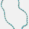 Small Scallop Rivière Necklace - Turquoise
