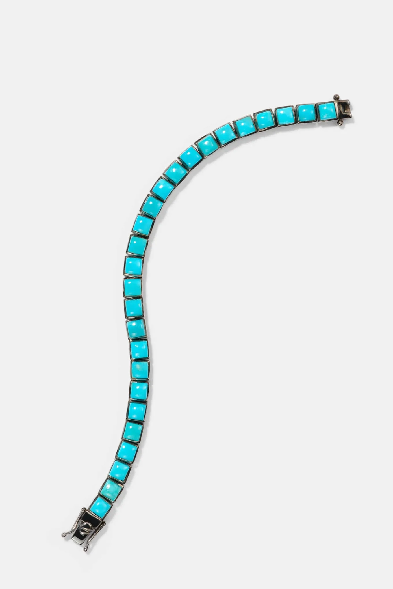 small_tile_tennis_bracele_0-3.webp Small Tile Tennis Bracelet - Turquoise