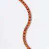 Small Tile Tennis Bracelet - Carnelian