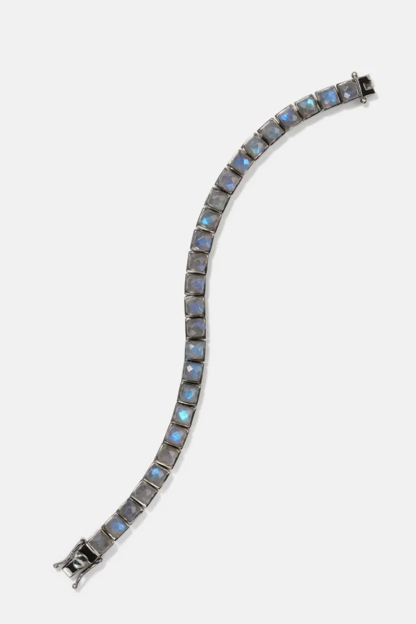 Small Tile Tennis Bracelet - Labradorite