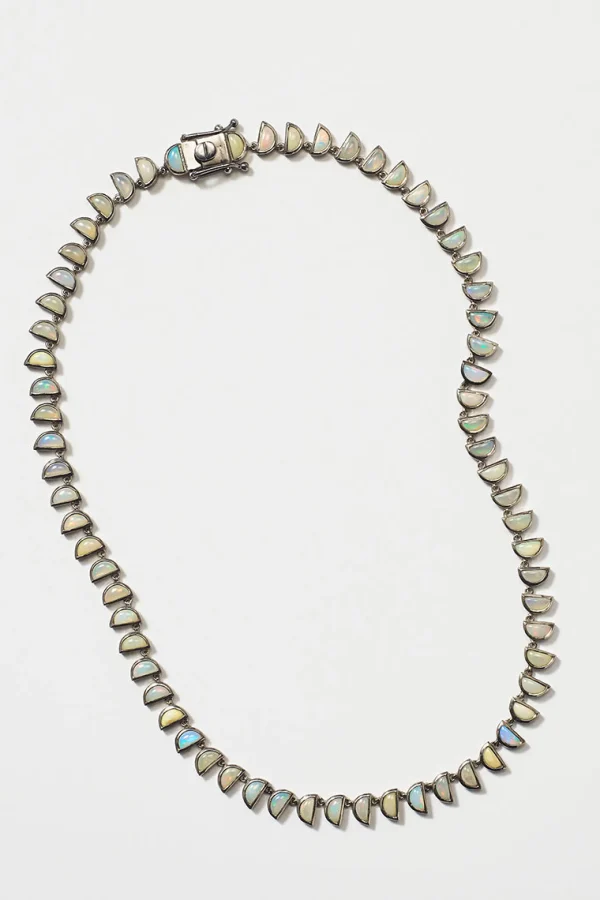 Small Worm Rivière Necklace - Ethiopian Opal