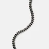 Small Worm Tennis Bracelet - Black Spinel