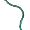 Small Worm Tennis Bracelet - Green Onyx