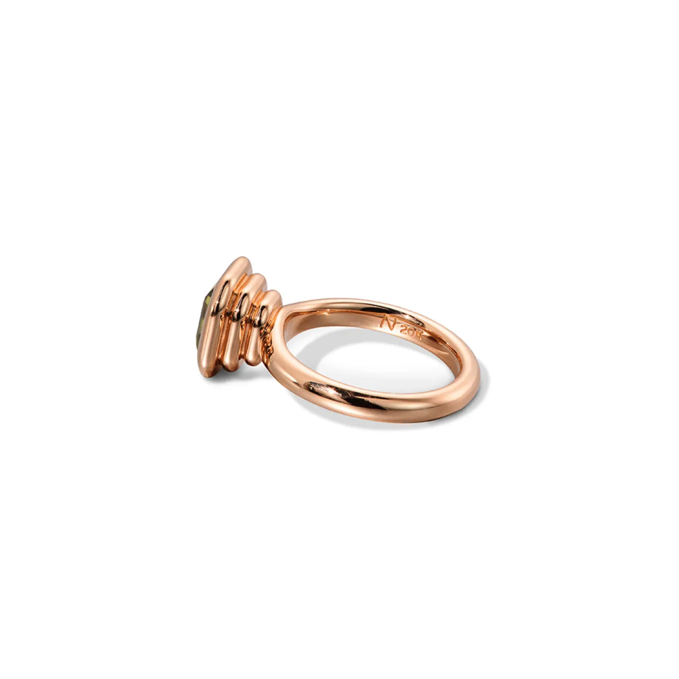 stacked_emerald_cut_solit_1.webp Stacked Emerald Cut Solitaire Ring - Sphene