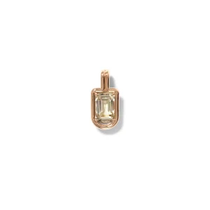 Stacked Pendant - Light Green Tourmaline