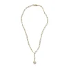 Strapped Diamond Heart Pendant on Paper Clip Chain