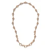 Switchback Halfmoon Diamond Baton Necklace