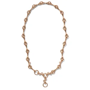 Switchback Halfmoon Diamond Baton Necklace