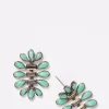 Tamago Earrings - Pyrite & Chrysoprase
