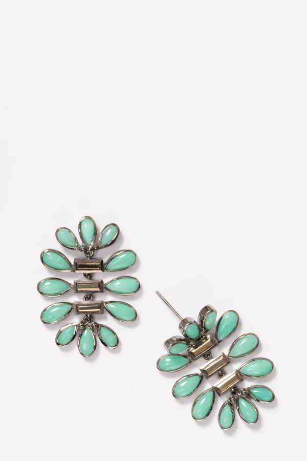 Tamago Earrings - Pyrite & Chrysoprase