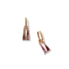 Tassel Drop Earrings - Bi-Color Tourmaline