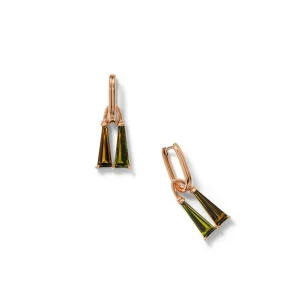 Tassel Drop Earrings - Chrome Tourmaline