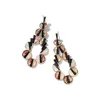 Torero Earrings - Bi-color Tourmaline and Black Spinel