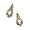 Torero Earrings - Green Tourmaline and Pink Tourmaline
