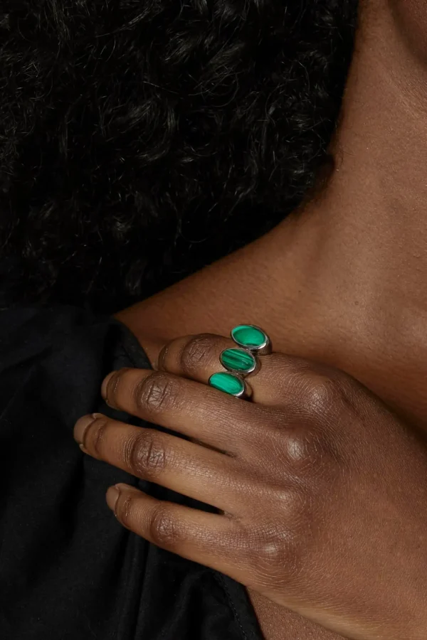 Triple Elliptic Ring - Malachite