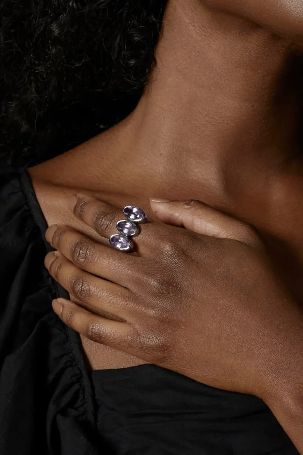 Triple Elliptic Ring - Rose of France